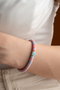 Heliophilia Silver Pulsera Multicolor con Colgante de Aleación de Latón y Cobre